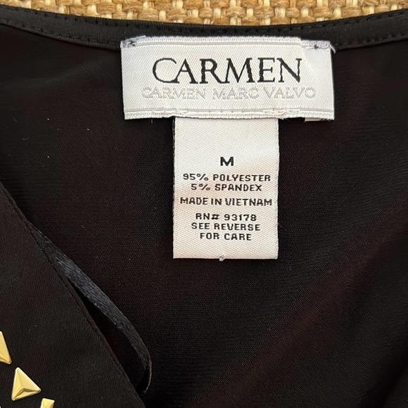 Carmen Marc Valvo Bling Shirt Size M - Picture 5 of 8